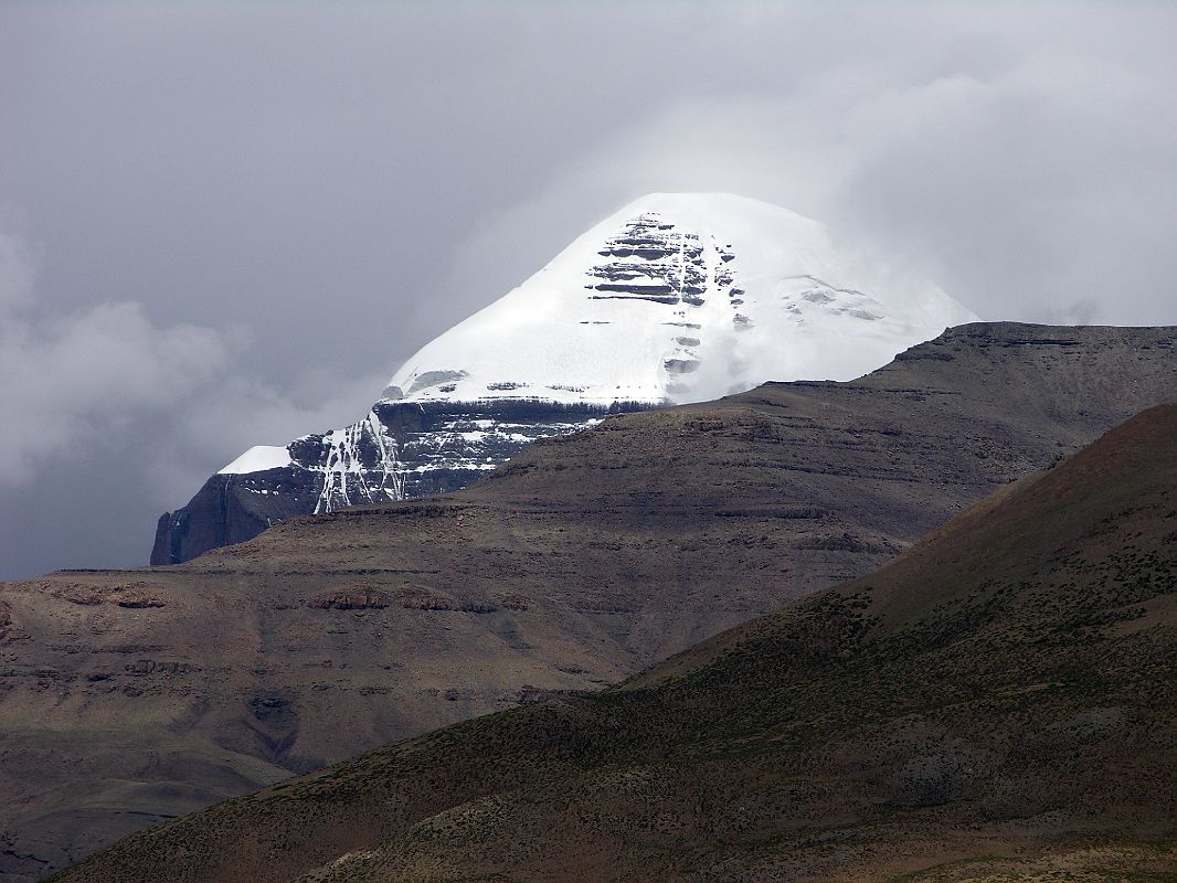 Tibet Kailash 08 Kora 05 Kailash South Face From Darchen Turnoff